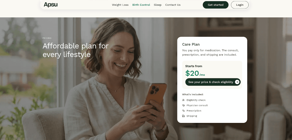 Apsu digital health platform care plan and patient dashboard